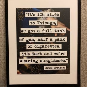 Blues Brothers Framed Quote